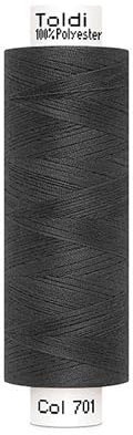 Stofftreff Santi Nähgarn TOLDI Nähgarn á 500m - Allesnäher Garn No.120 Hochwertiges Universalnähgarn Grau