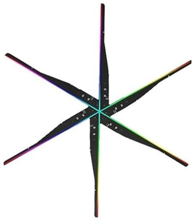 3D Hologram Fan 3D Hologram Advertising Display Fan WiFi 3D Holographic Lamp Player Remote Projector Fan Business Store Shop Logo Light for Business Store Signs,Bar,Party Halloween(Black_115cm)
