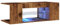 vidaXL TV-Schrank mit LED-Leuchten Altholz-Optik 90x39x30 cm, TV-Möbel, TV-Board, Fernsehtisch, TV-Ständer, Fernsehschrank, Fernsehmöbel, TV-Konsole