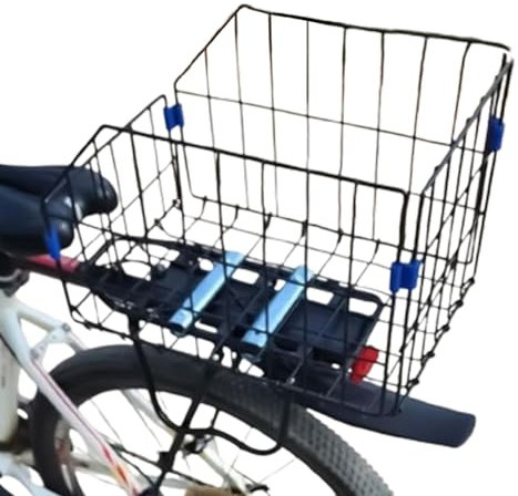 Cycle Basketball for Rear Rack | Folding Rear Bikes Basketball | Foldable Bikesneaker | Bikes Basketball for Groceries | Folding Bikes Basketball for Shopping | Folding Bicycles Basketball for City