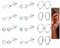 FANCH 12Paar Ohrstecker Set für Damen Herren 316L Edelstahl Ohrringe Set Chirurgenstahl Hypoallergene Creolen CZ Mondstein Flache Rücken Ohrringe Helix Knorpel Ohrringe für Mehrere Piercing Silber