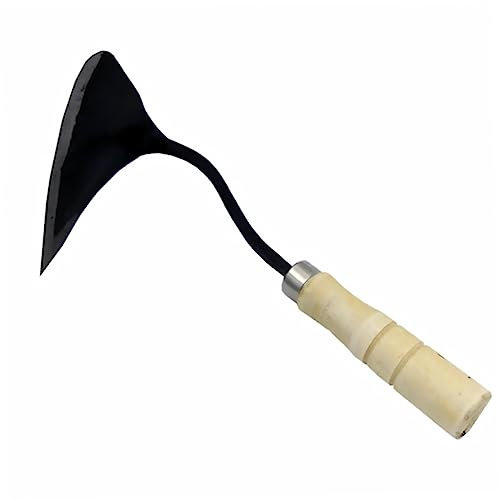 YARNOW Triangulaire Tordu Étrier Outils De Jardin Bordure Petite Houe Outil De Désherbage Manuel De Jardinage Outils De Désherbage De Jardin Tondeuse à Gazon Désherbeur Acier Carbone