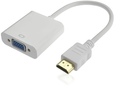 Oxtxuzdm 1080p HDTV An VGA Adapter Ausgabe Computer Connector Dongle Für Laptop PC Monitor Projektor HDTV An VGA