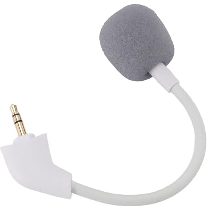 MENDUNER Microphone de Remplacement pour Casque de Jeu Cloud II, Prise Plaquée Or 3,5 Mm, Micro Omnidirectionnel Antibruit avec Bras Flexible, Son Clair pour PC