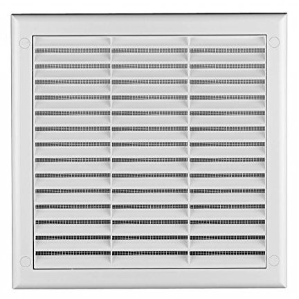 Air Vent Grill 190mm x 190mm with Adjustable Shutter and Fly Screen/Net/Mesh Ducting Ventilation Cover TK2