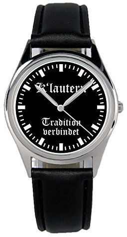 KIESENBERG Armbanduhr Kaiserslautern Geschenk Artikel Idee Fan Damen Herren Unisex Analog Quartz Lederarmband Uhr 36mm Durchmesser B-2010