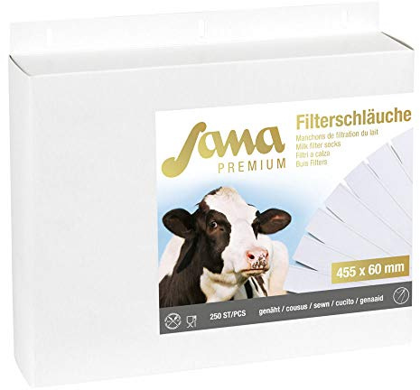 Milchfilter Sana Premium455x57 genäht, 250Stk