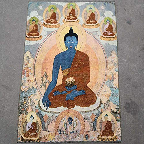 HUOQILIN Prime Feng Shui Seiden-Stickerei Tibetische Thangka Mit Grünem Tara/Kashgari Buddha/Kwan Yin Wandbehang Für Heimdekor Thangka Meditation,D