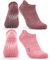 Occulto Damen & Herren Yoga Socken 2-4er Pack (Modell: Mady) 2 Paare | Pink-Rot 35-38