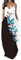 PADOLA Robe Femme Chic et Élégante Bohème Avec Poche Bretelles Spaghetti Maxi Floral de Plage Longue Été Décontractée Vintage Grande Taille Sans Manche (3 Papillon Bleu, L)