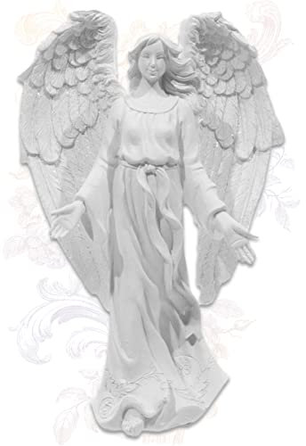 mtb more energy Deko Engel ''Open Arms'' - Engelsfigur Schutzengel Angel - Höhe 17 cm - Dekoration Figur Glaube Hoffnung Liebe