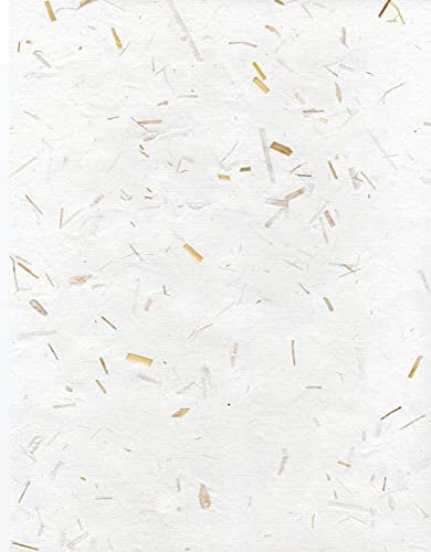 paperfreak: Gold - Strohpapier >Rapunzel< handgeschöpft 'A4' 40 Bogen Büttenpapier -ESA440-