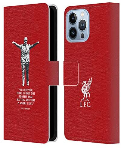 Head Case Designs Officially Licensed Liverpool Football Club Liverpool Bill Shankly Quotes Leather Wallet Case Compatible With Apple iPhone 13 Pro Max