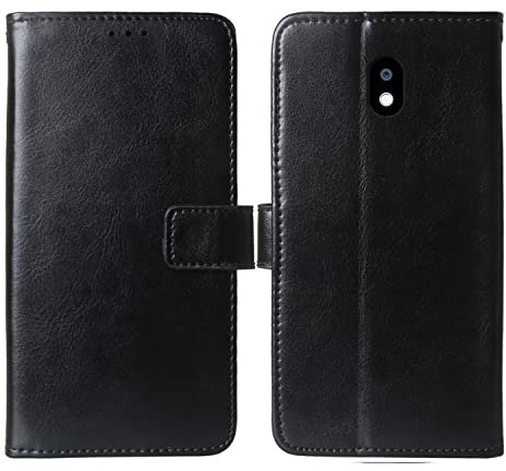 Gukas Premium Flip Book Stand Brieftasche Leder Tasche Schütz Hülle Handy Case Für Cat S42 / S42 H+ 5.5 TPU Silikon Schale Business Abdeckung Wallet Cover Etui Holder (Schwarz)