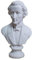 KGADRX 7 cm Chopin im europäischen Stil Mini kleine Kunstharz-Imitat-Gips-Statue Skulptur Künstlerbedarf Skizze Figur Kopf Figur