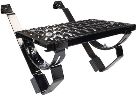 DAPRONA Laufrost Set für gewellte Dachziegel 60cm, Dachtritte für Schornsteinfeger Schwarz, inkl. Montagematerial für sichere Dachbegehung