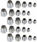 25 Pcs Sicherheitsrunde Griff Keile Metallkeilhammer Griff Splitterkeil für Klauen Hammerschlittengrenze 8Mm 10 Mm 11 Mm 13Mm 16Mm 16 Mm