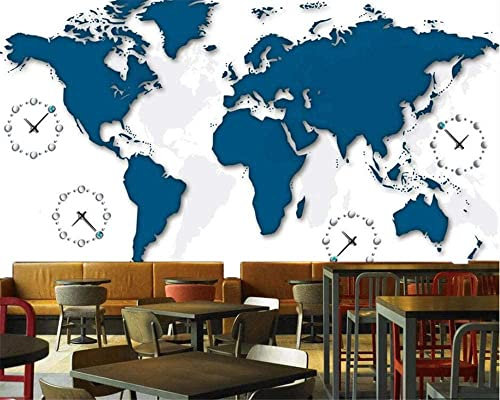 GHASOO Wallpaper 3D Wall Murals Nautical World Map Peel and Stick Mural Wallpaper Decor Paintings Suitable for Living Room and Bedroom Tv Background Wall Art Wall Posters 55X 27