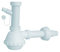 Sifoni, canotti in plastica (polipropilene) per lavello, lavabo, lavandino, vasca, doccia, lavatoio ad incasso o salvaspazio (Sifone a bottiglia da 1'' 1/4-1/2 e scarico)