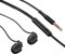 kawehiop Casque de Sommeil Anti-Bruit Casques Anti-pli Écouteurs Single Type-C Noir, Simple 3.5mm Noir