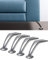 IPEA Lot de 4 Pieds pour Meubles et Canapé modèle Cobalto - Lot de 4 Pieds en Fer - Pieds au Design élégant pour fauteuils, armoires, ameublement - Couleur chromée - Hauteur 120 mm
