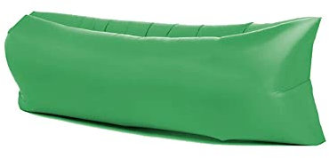 Surwin Wasserdichtes Aufblasbares Sofa,Tragbares Luft Sofa Aufblasbare, Air Lounger, Luftsofa Luftsack Für Outdoor, Strand, Reisen, Party, Camping Gadgets (200x70cm,Grasgrün)
