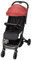 Interbaby Kinderwagen | Reisebuggy von der Geburt bis zu 48 Monaten oder 22 Kg | Quick Fold Button, Stoßdämpfer, XXL-Wechselverdeck, Baby Buggy Minimum Plus Space Rot