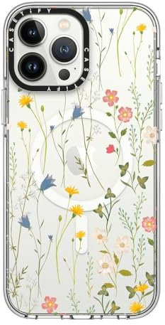 CASETiFY Clear iPhone 13 Pro Max Case [Not Yellowing / 6.6ft Drop Pro Maxtection/Compatible with Magsafe] - Dreamy Floral Pattern - Clear
