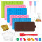 MIYUANGKJ Pack of 6 Gummy Bear Moulds Candy Moulds Silicone Dog Biscuits Baking Mould Dog Treats Silicone Mould Ice Cube Tray Chocolate Mould Heart for Sweets Jelly Chocolate