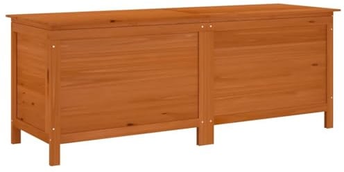 vidaXL Gartentruhe Braun 150x50x56,5 cm Massivholz Tanne