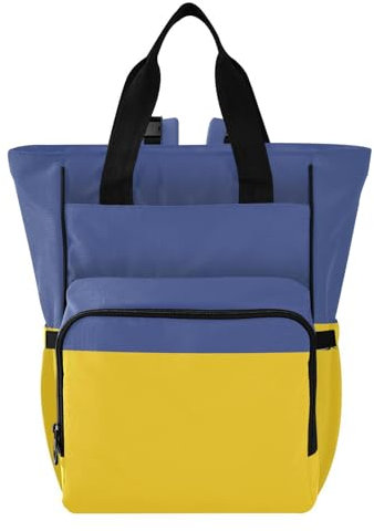 Caihoyu Wickeltaschen Multifunktions Wasserdichte Daddy Wickeltasche Rucksack für Einkaufen Wandern Reisen Ukraine Flagge Nationales Emblem Grafikelement, Mehrfarbig, 1 size, modern/enganliegend