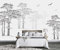 MIWEI Wallpaper Papier Peint Panoramique Résumé Arbre Noir et Blanc Papier Peint Nature Intissé Murale Chambre Salon -MIWEI Wallpaper-128-350cmx256cm