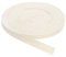 QUARKZMAN Ruban Sergé, 1Pcs 11 Yard x 10mm - Ruban en Tissu de Coton Rouleau à Chevrons Pour Vêtements, Accessoires, Sacs (Beige Blanc)