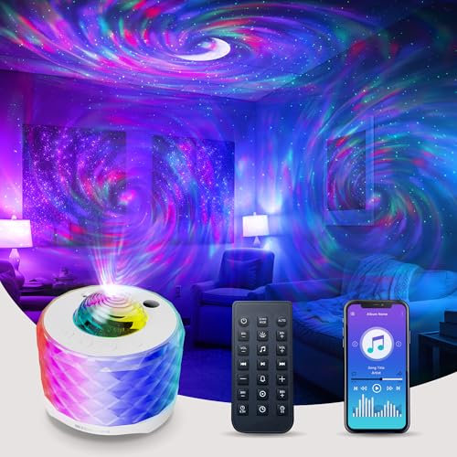 Proiettore Galaxy, 3 in 1 RGB Musica Aurora, luce notturna con altoparlante Bluetooth e rumore bianco, per bambini, adulti, decorazioni per la casa