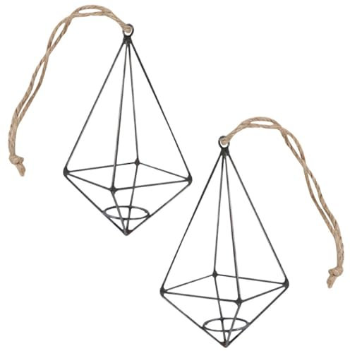 BESPORTBLE 2stücke Eisenständer Für Luftpflanzen Dekorativer Für Tillandsia Geeignet Für Zuhause Und Büro Kunstvolles Design Stabil Und Langlebig