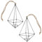 BESPORTBLE 2st Wandhalter Für Luftpflanzen Pyramid Air Pflanzenregal Luftpflanzenregal Pflanzgefäß Zur Wandmontage Hängende Airplants-Rack Tisch-pflanzenständer Metall Vase Handbuch Aufhänger