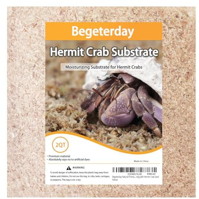 Begeterday Substrat Naturel en Fibre de Tourbe de Haute qualité pour Bernard-l'hermite, Accessoire idéal pour Les Aquariums de Bernard-l'hermite, à mélanger avec Le Sable pour Bernard-l'hermite.