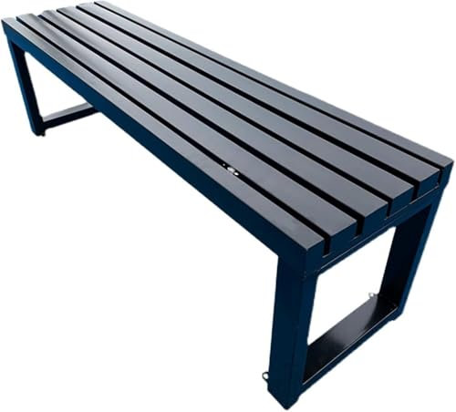 ZIFTtyA Parkbank, verzinkte Terrassenbank, Doppelsitzbank ohne Rückenlehne, Parkbank, Rasendeck-Außenbank, Gartenmöbel(150cm/59in)