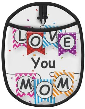 Ich Liebe Dich, Mama, Topflappen, hitzebeständige Topflappen, rutschfeste Topfuntersetzer aus Silikon für die Küche