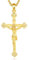 EUDORA Harmony Ball Kreuz Kette für Damen Herren Sterling Silber S925 18K Vergoldet,Kruzifix Halskette Jesus Kreuz Anhänger Glaube Schmuck Christlicher Geschenk für Herren Frauen, 22+2