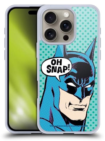 Head Case Designs Offizielle Batman DC Comics Pop Art Mode Vintage Gelhülle [Militärischer Schutzgrad] Kompatibel Mit Apple iPhone 16 Pro Und Kompatibel Mit MagSafe