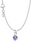 PANDORA Damen-Halskette Silber Lila Chakra-Herz Set 68567