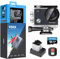 AKASO V50 X Cámara Deportiva 4K con 128GB microSDXC U3 Tarjeta de Memoria Cámara de Acción WiFi 20MP Cámara Acuatica Sumergible 40M con Pantalla Táctil Control Remoto Multi Accesorio