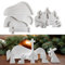 2 Stück Silikonform Krippe, Silikonform Weihnachten, Silikonformen Gießformen Weihnachten, Gießform Weihnachten, Krippenfiguren Gießform, Gießformen Weihnachten für DIY Krippe Handwerk (Q)