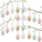 Ostereier Zum Aufhängen, 16PCS Ostern Deko Ostereier Zum Aufhängen Draußen Plastikeier Bunt Ostern Dekoration Ostereier Draußen Osterdeko Outdoor Easter Egg Kunststoff Ostereier für Draußen