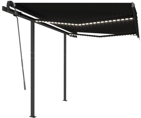 Kangqiling Automatischer Sonnensensor und LED, 3 x 2,5 m, Anthrazit, Anthrazit, 3070114