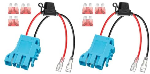 dissot 2X Sostituzione Connettore Fascio Cavi 12 AWG Compatibile con Batteria Peg-Perego 12 V SLA su Veicolo Equitazione