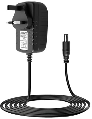 30W Netzteil kompatibel mit Alexa Echo (3. 4. Gen), Show 8 10 15, Plus 2. Gen, 18V 1.67A Ladegerät mit 6.3mm Stecker, Ersatzadapter UK Plug 2m für Smart Lautsprecher