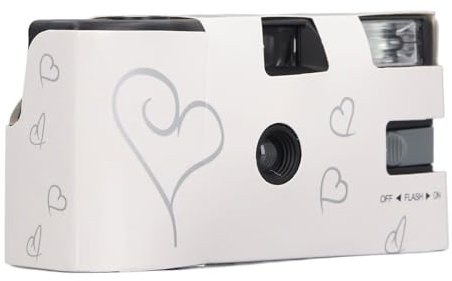 Disposable Camera Nostalgic Disposable Film Camera with for Wedding Day Trips, Paper 27PCs Films