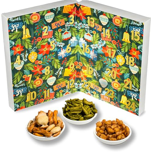 Adventskalender 2025 Erwachsene Frauen, Männer, Kinder - Premium Limited Edition Weihnachten Geschenkbox mit 24 Gourmet-Snacks, Süßigkeiten & herzhaften Speisen - Ein Urlaubs-Countdown für bleibende